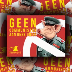 Zelfklever Geen communisten aan onze unief