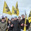 Vlaams Belang Jongeren laat Vlaamse leeuw wapperen op Oude Kwaremont